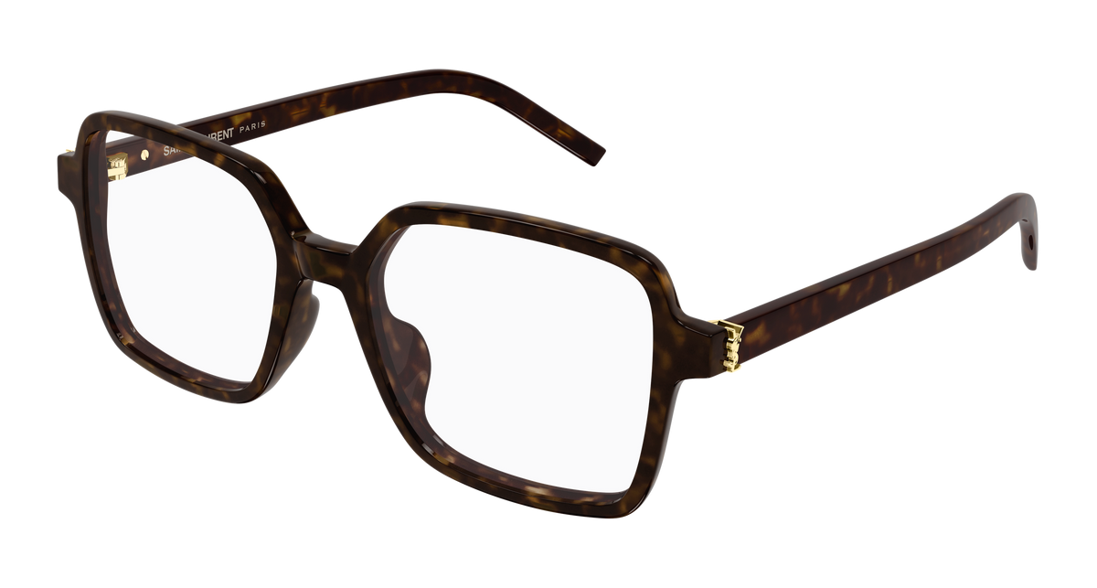 Saint Laurent Monogram SL M139 Havane 012 vue trois-quarts - Les Lunettes de Pauline