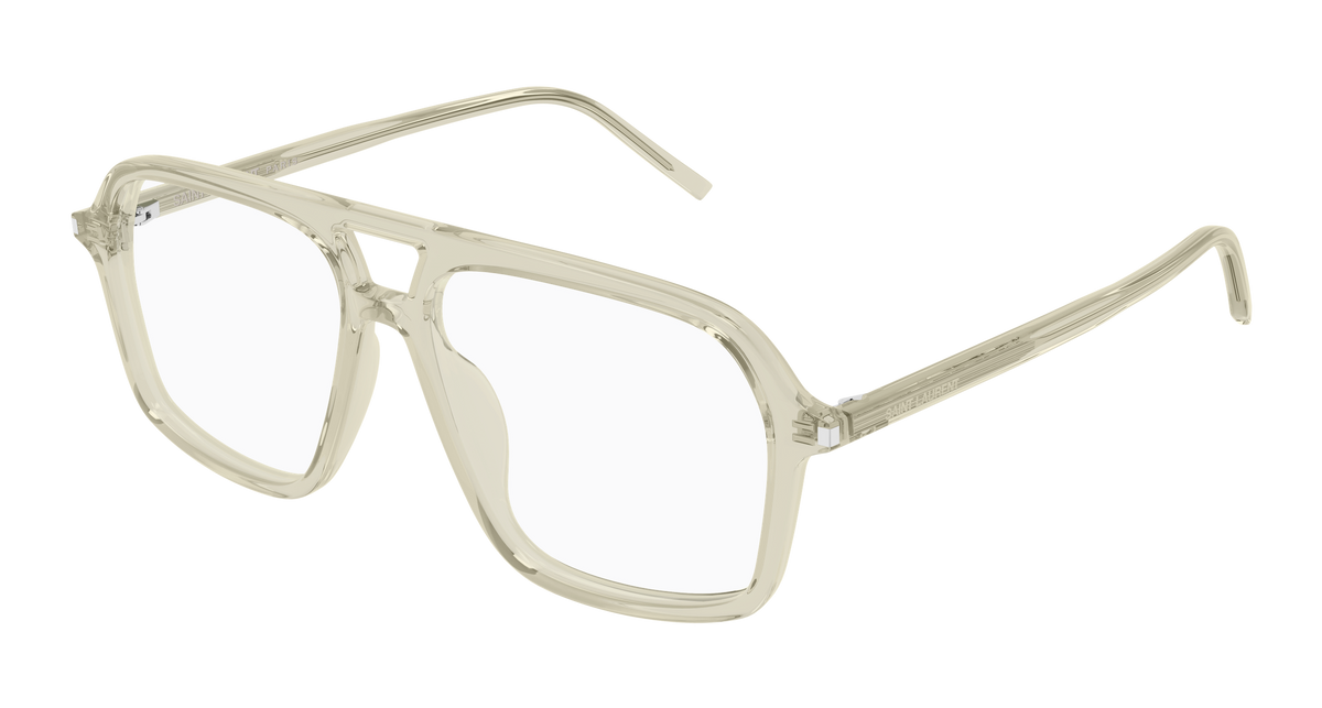 Saint Laurent Corner Angle SL 960 Vert 004 vue trois-quarts - Les Lunettes de Pauline
