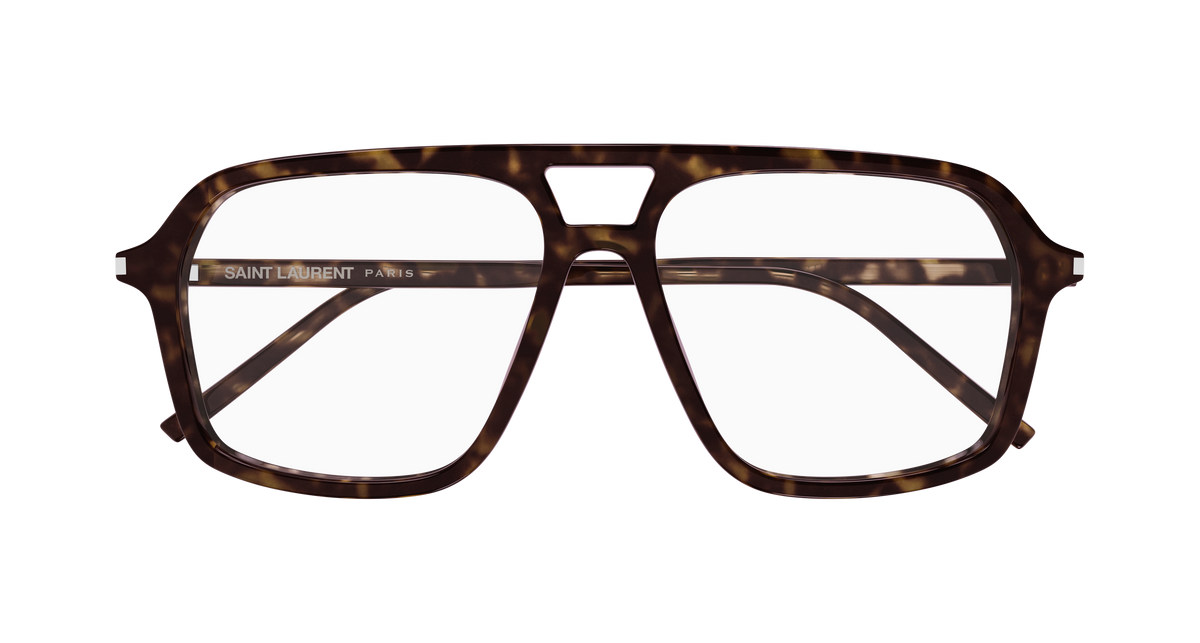 Saint Laurent Corner Angle SL 960 Havane 005 de face - Les Lunettes de Pauline