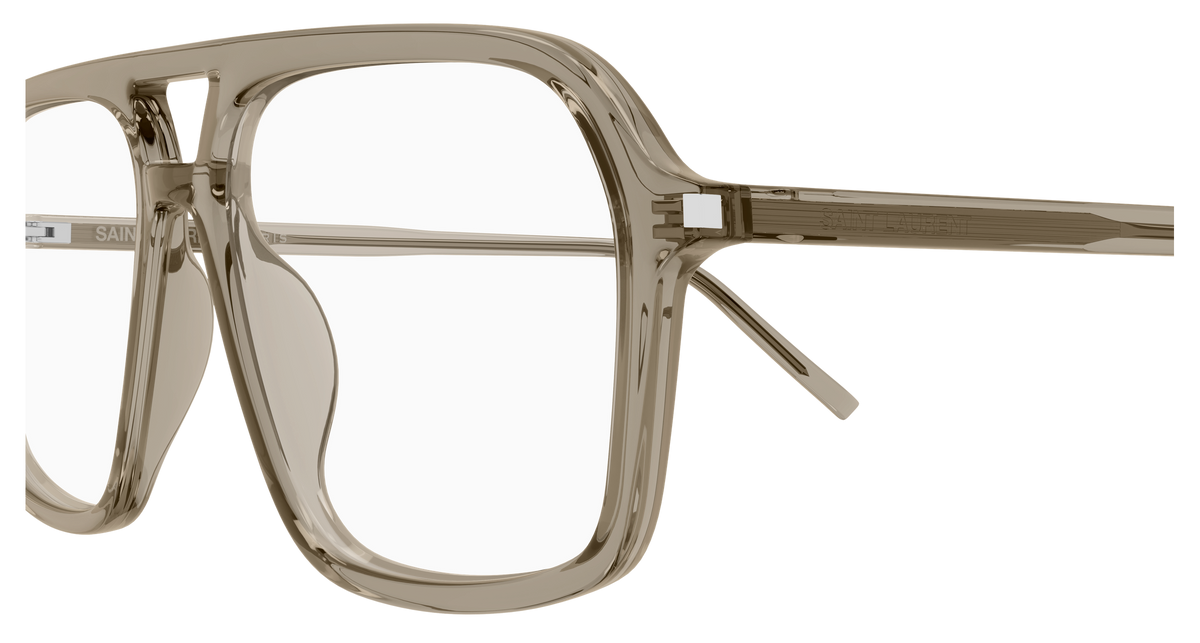 Saint Laurent Corner Angle SL 960 Brun 003 vue de profil - Les Lunettes de Pauline