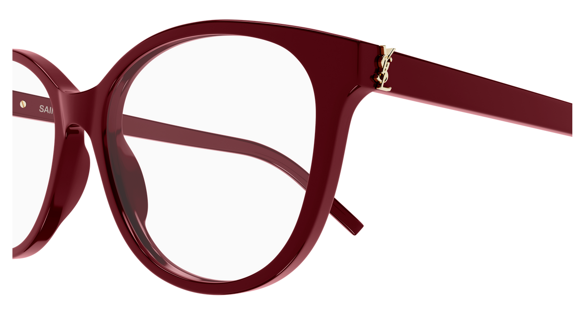 Saint Laurent Monogram SL M112 Rouge 010 vue de profil - Les Lunettes de Pauline