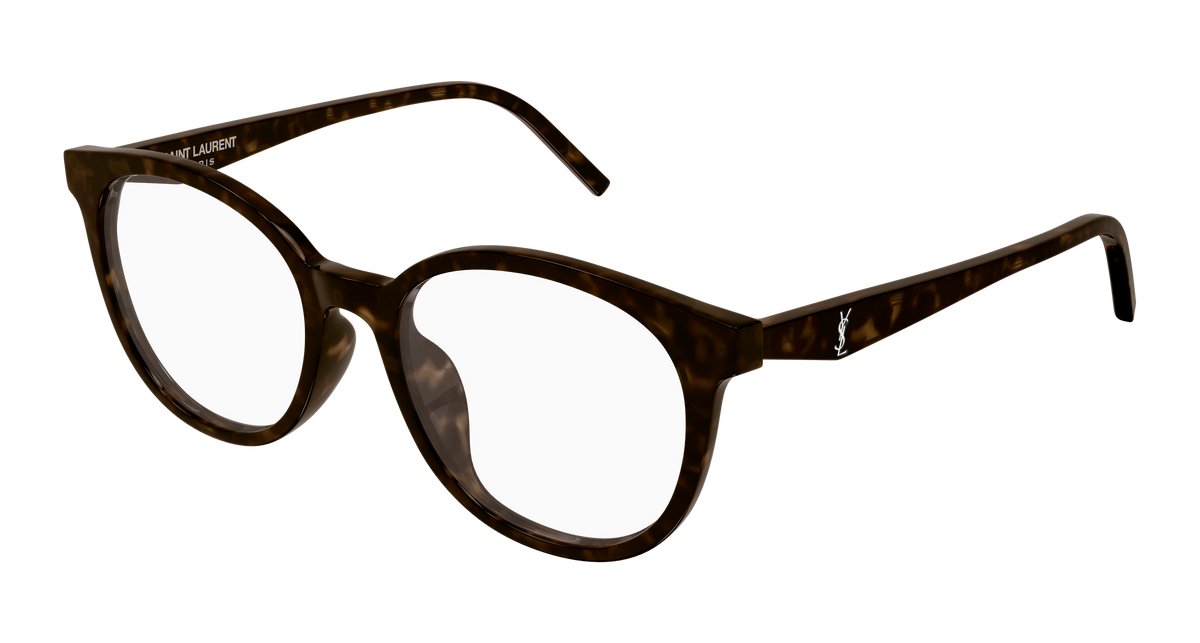 Saint Laurent Monogram SL M189/F Havane 002 vue trois-quarts - Les Lunettes de Pauline