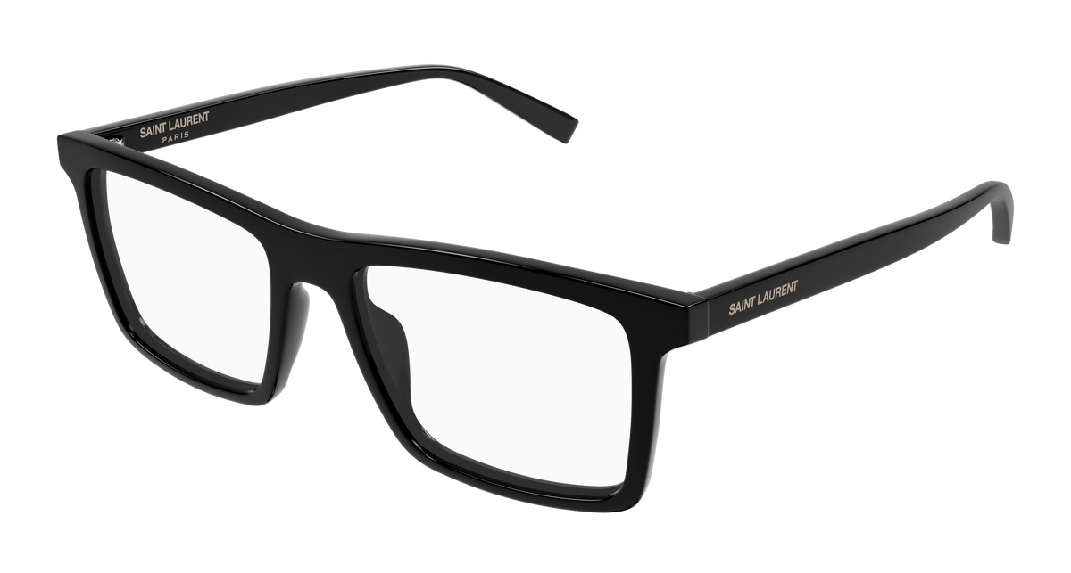 Saint Laurent SL Logo SL 906 Noir 004 vue trois-quarts - Les Lunettes de Pauline