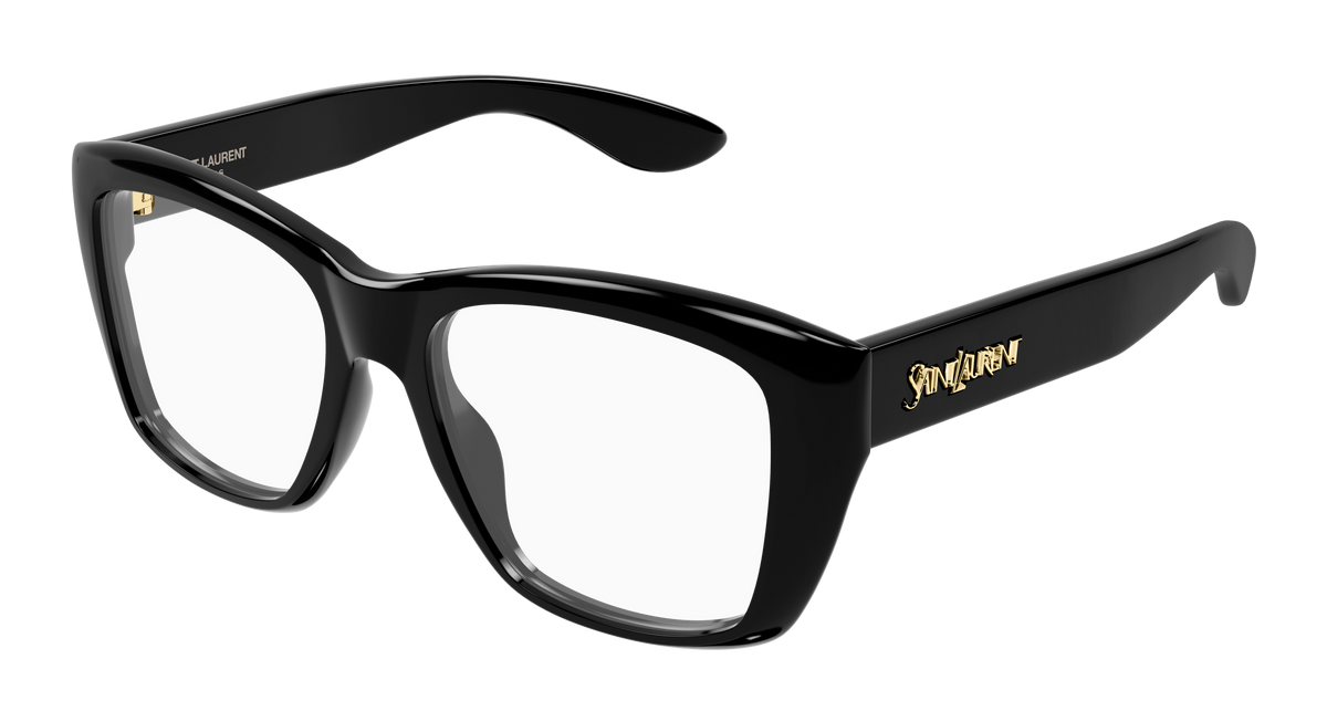 Saint Laurent SL Logo SL 925 Noir 001 vue trois-quarts - Les Lunettes de Pauline