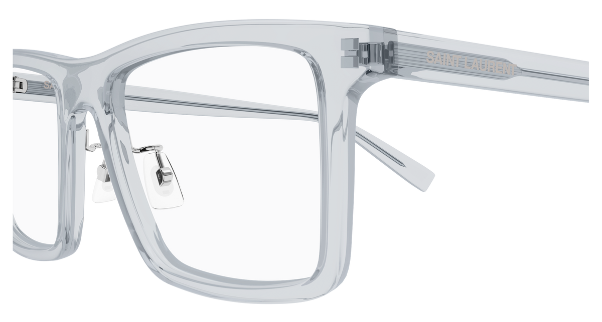 Saint Laurent SL Logo SL 906/F Gris 003 vue de profil - Les Lunettes de Pauline