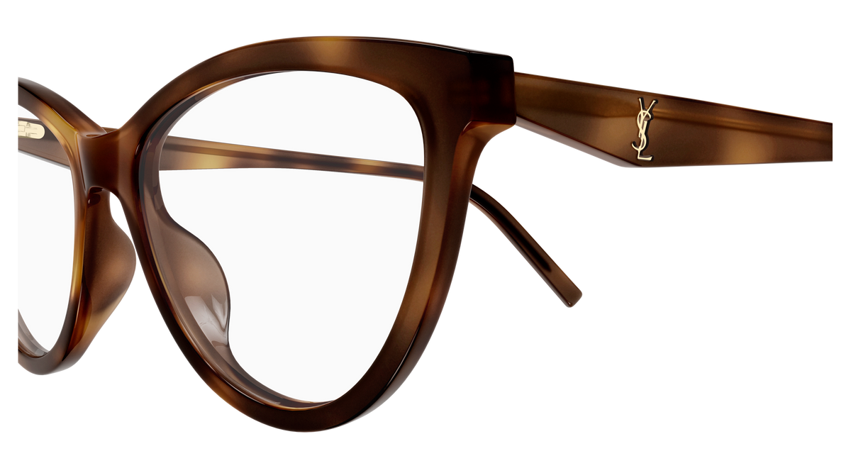 Saint Laurent Monogram SL M185 Havane 003 vue de profil - Les Lunettes de Pauline