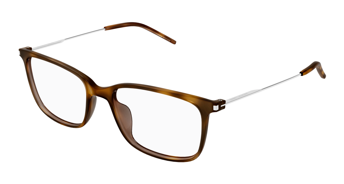 Saint Laurent Corner Angle SL 956 Havane 006 vue trois-quarts - Les Lunettes de Pauline