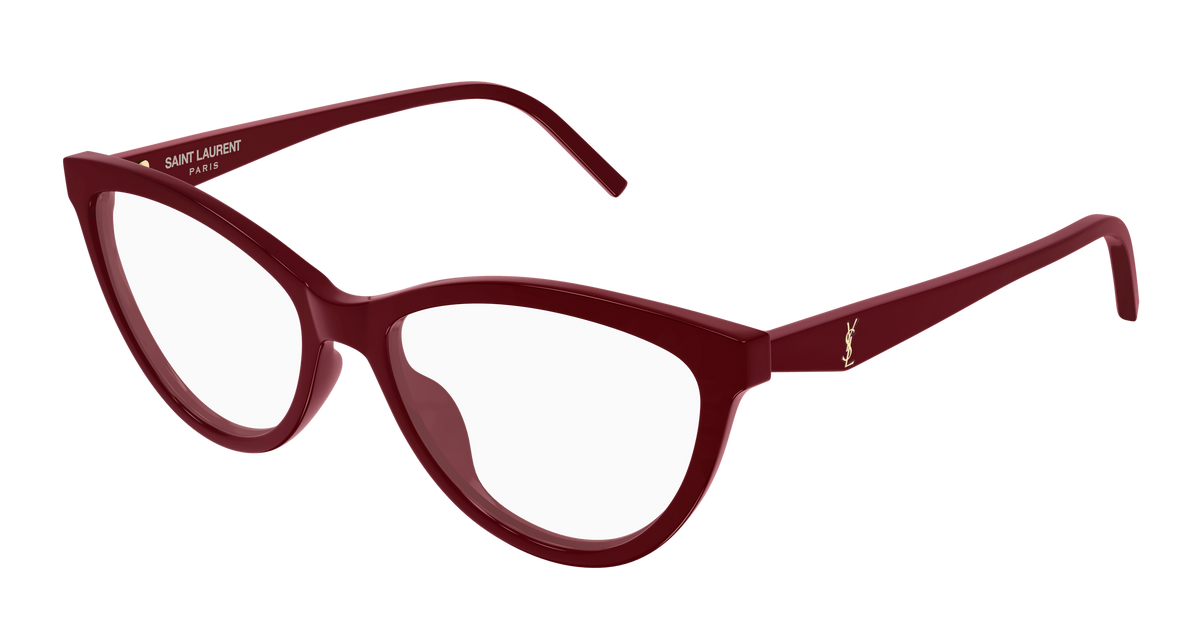 Saint Laurent Monogram SL M185 Rouge 005 vue trois-quarts - Les Lunettes de Pauline