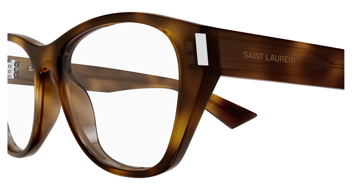 Saint Laurent Corner Angle SL 929 Havane 002 vue de profil - Les Lunettes de Pauline