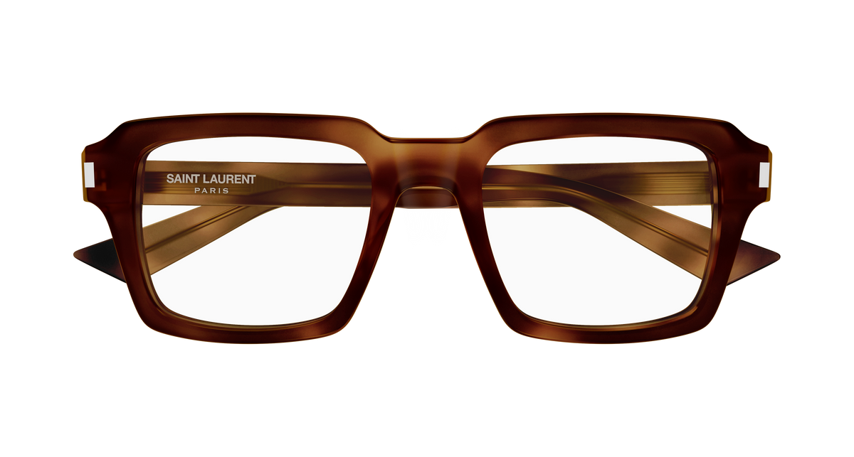 Saint Laurent Corner Angle SL 947 OPT Havane 002 de face - Les Lunettes de Pauline