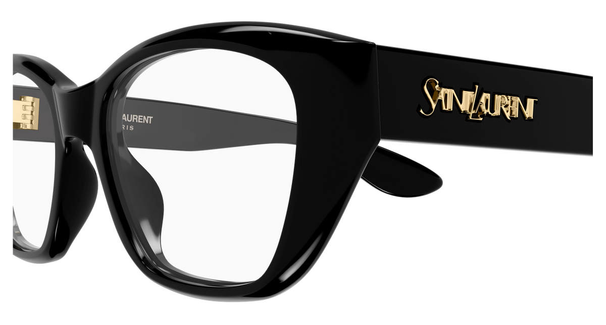 Saint Laurent SL Logo SL 924/F Noir 001 vue de profil - Les Lunettes de Pauline