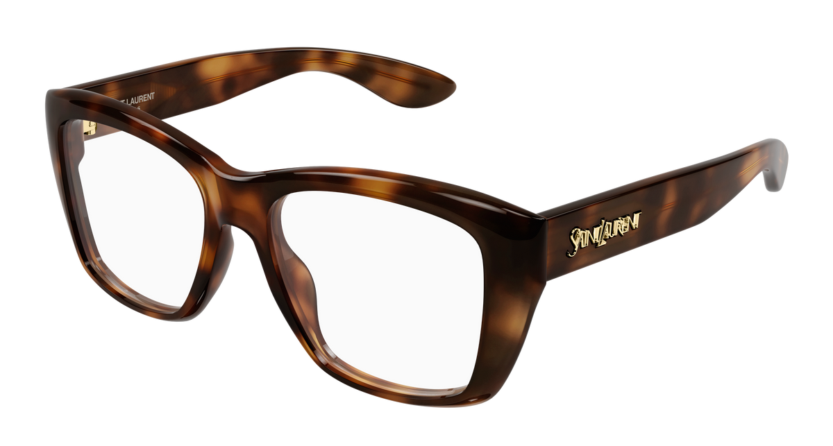 Saint Laurent SL Logo SL 925 Havane 002 vue trois-quarts - Les Lunettes de Pauline