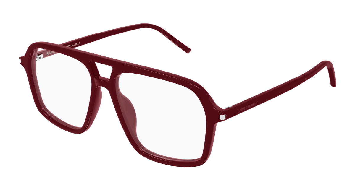 Saint Laurent Corner Angle SL 960 Rouge 006 vue trois-quarts - Les Lunettes de Pauline
