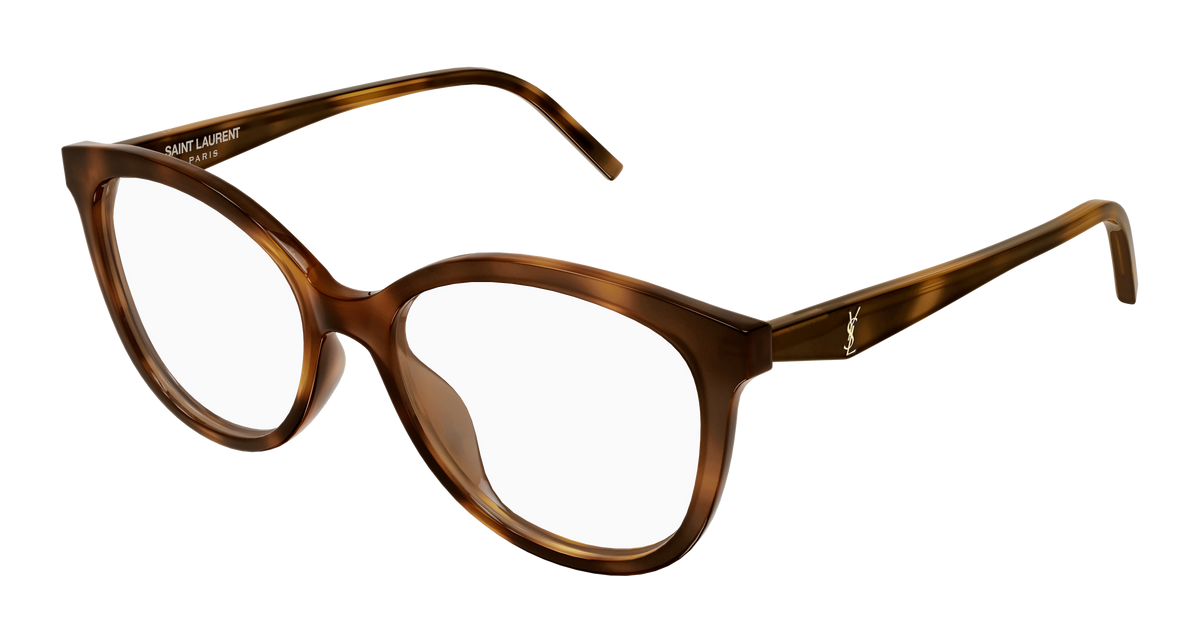 Saint Laurent Monogram SL M184 Havane 003 vue trois-quarts - Les Lunettes de Pauline