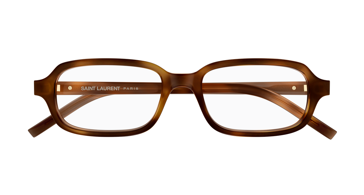 Saint Laurent Monogram SL M180 Havane 003 de face - Les Lunettes de Pauline