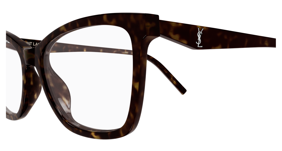 Saint Laurent Monogram SL M183 Havane 002 vue de profil - Les Lunettes de Pauline