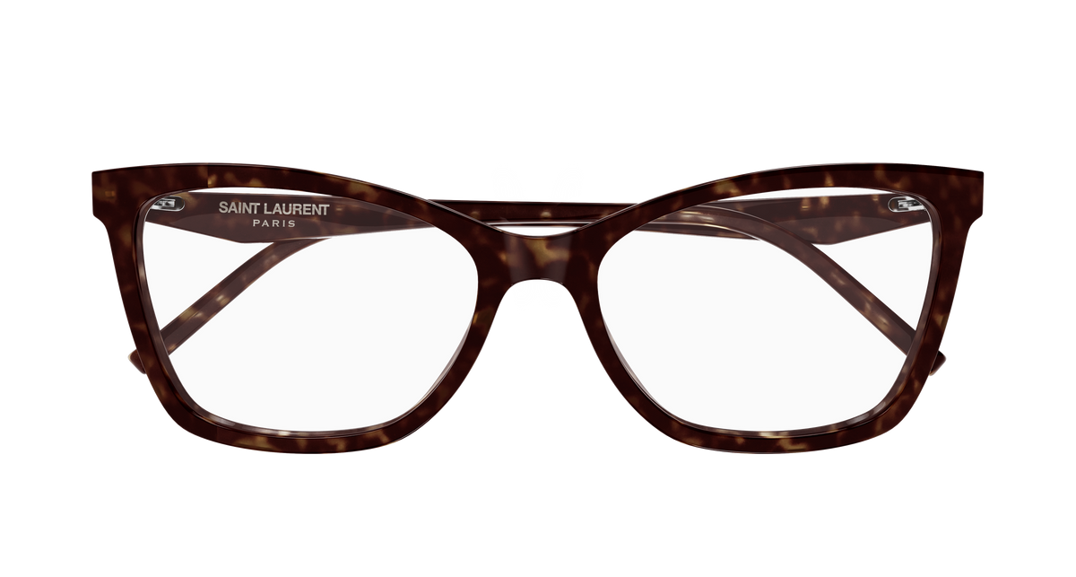 Saint Laurent Monogram SL M183 Havane 002 de face - Les Lunettes de Pauline