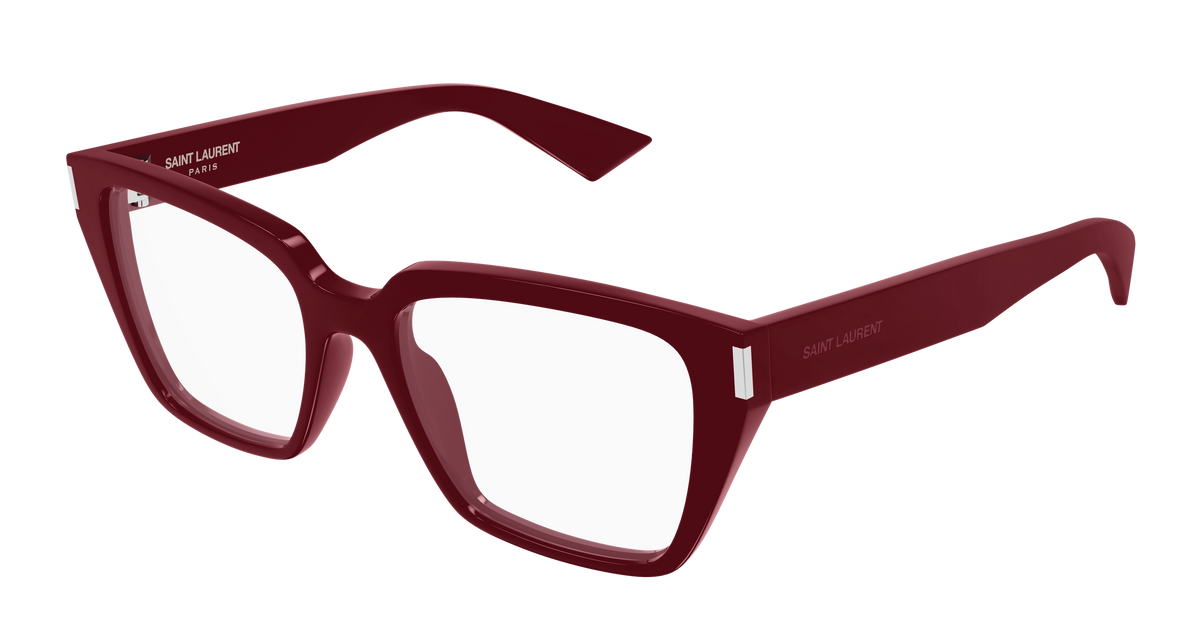 Saint Laurent Corner Angle SL 930 Rouge 006 vue trois-quarts - Les Lunettes de Pauline