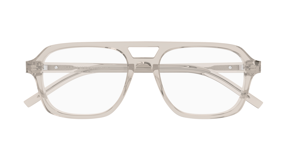 Saint Laurent Monogram SL M179 Beige 004 de face - Les Lunettes de Pauline