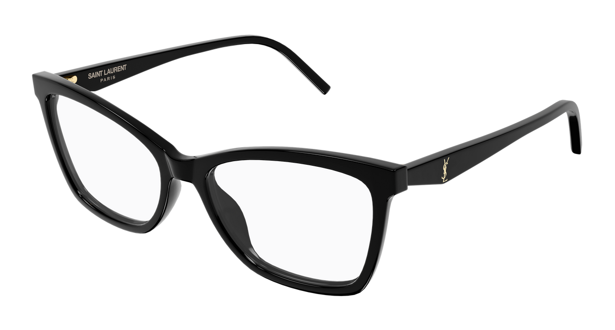 Saint Laurent Monogram SL M183 Noir 001 vue trois-quarts - Les Lunettes de Pauline