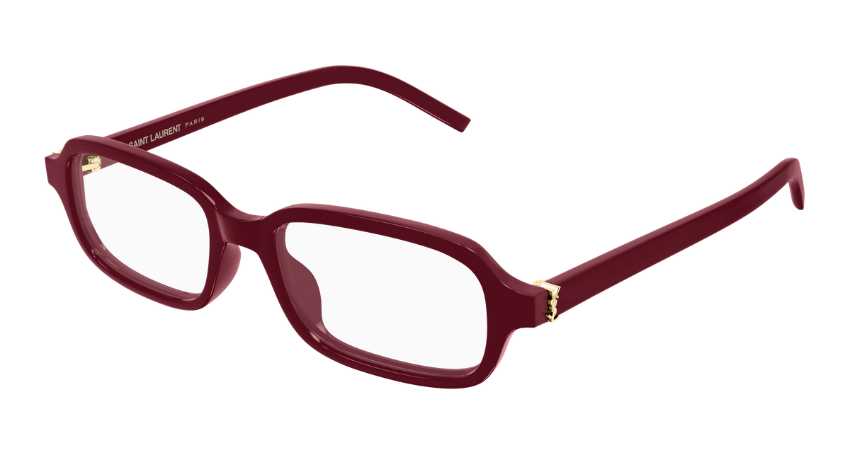 Saint Laurent Monogram SL M180 Rouge 005 vue trois-quarts - Les Lunettes de Pauline