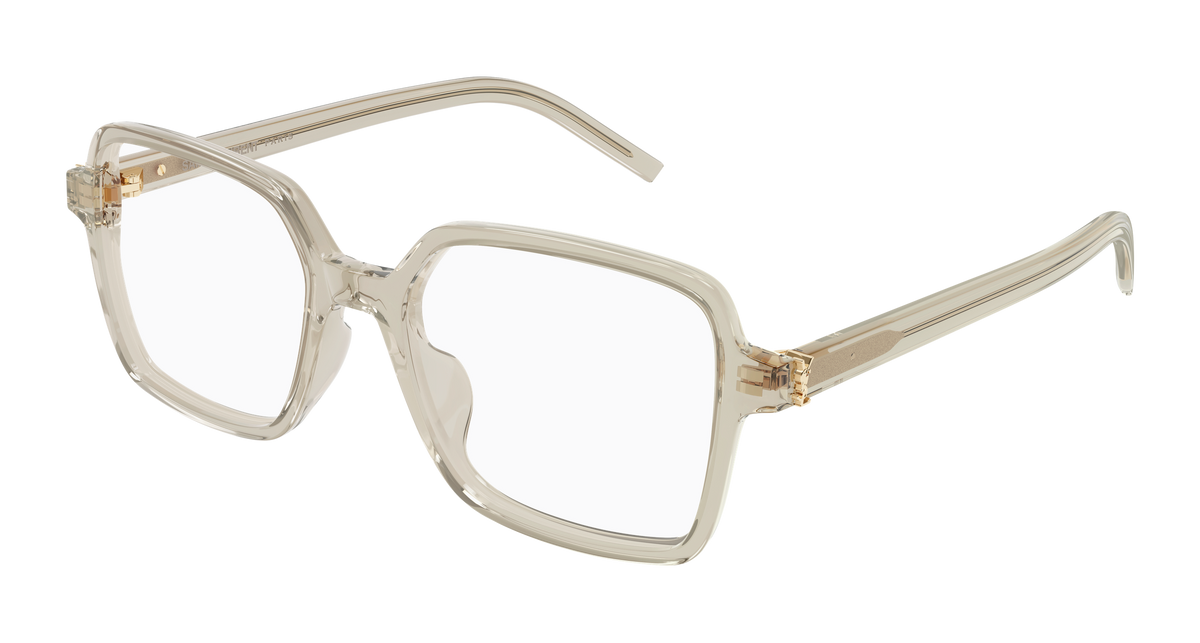 Saint Laurent Monogram SL M139 Beige 007 vue trois-quarts - Les Lunettes de Pauline