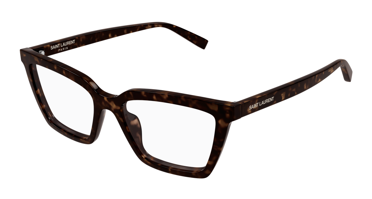 Saint Laurent SL Logo SL 912 Havane 002 vue trois-quarts - Les Lunettes de Pauline
