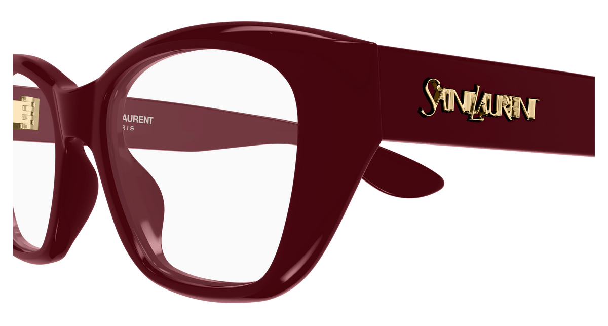 Saint Laurent SL Logo SL 924/F Rouge 005 vue de profil - Les Lunettes de Pauline