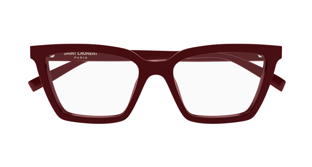 Saint Laurent SL Logo SL 912 Bordeaux 003 de face - Les Lunettes de Pauline