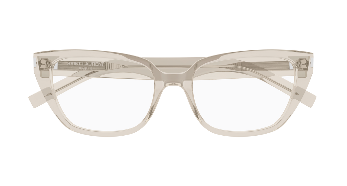 Saint Laurent Corner Angle SL 896 Beige 004 de face - Les Lunettes de Pauline