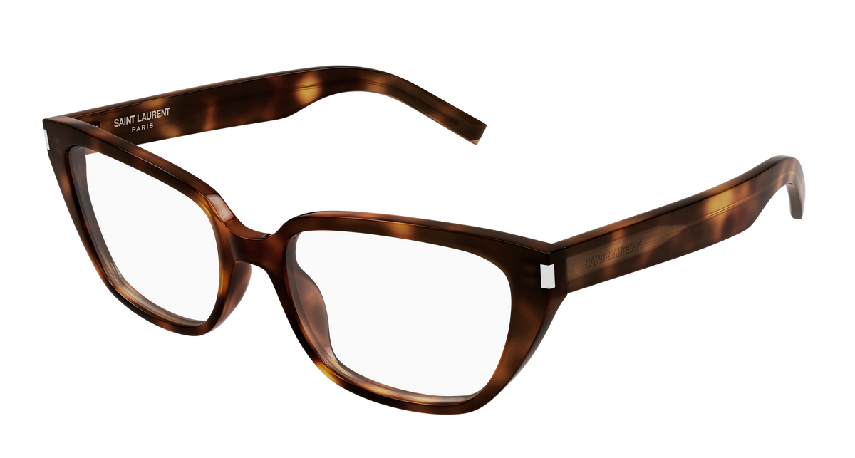 Saint Laurent Corner Angle SL 896 Havane 003 vue trois-quarts - Les Lunettes de Pauline