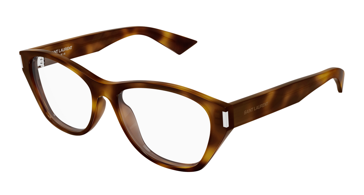 Saint Laurent Corner Angle SL 929 Havane 002 vue trois-quarts - Les Lunettes de Pauline