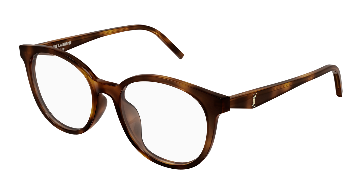 Saint Laurent Monogram SL M189/F Havane 003 vue trois-quarts - Les Lunettes de Pauline