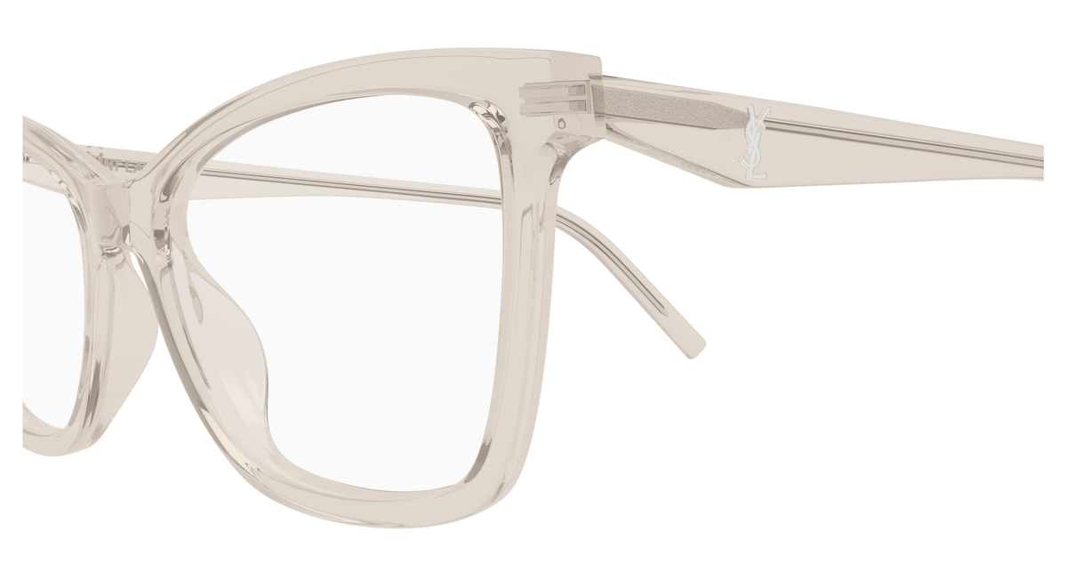 Saint Laurent Monogram SL M183 Beige 004 vue de profil - Les Lunettes de Pauline