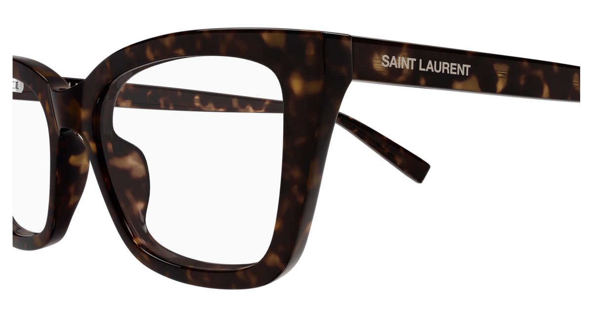 Saint Laurent SL Logo SL 911 Havane 002 vue de profil - Les Lunettes de Pauline