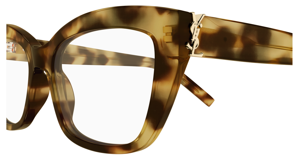Saint Laurent Monogram SL M117 Havane 012 vue de profil - Les Lunettes de Pauline