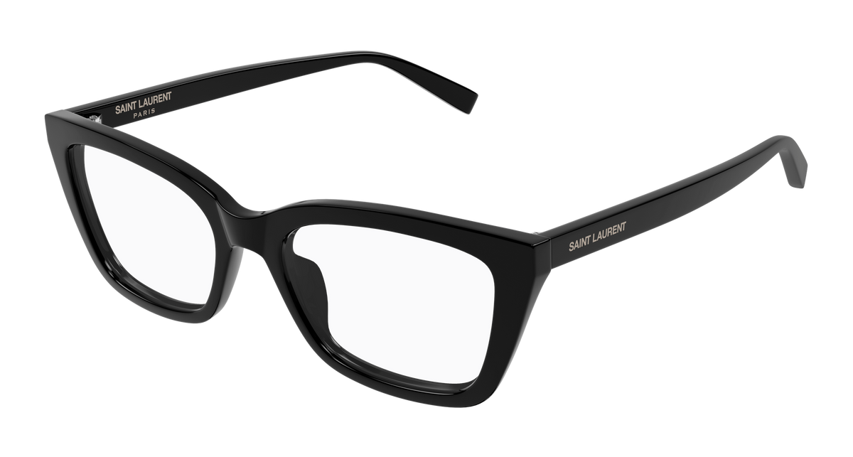 Saint Laurent SL Logo SL 911 Noir 001 vue trois-quarts - Les Lunettes de Pauline