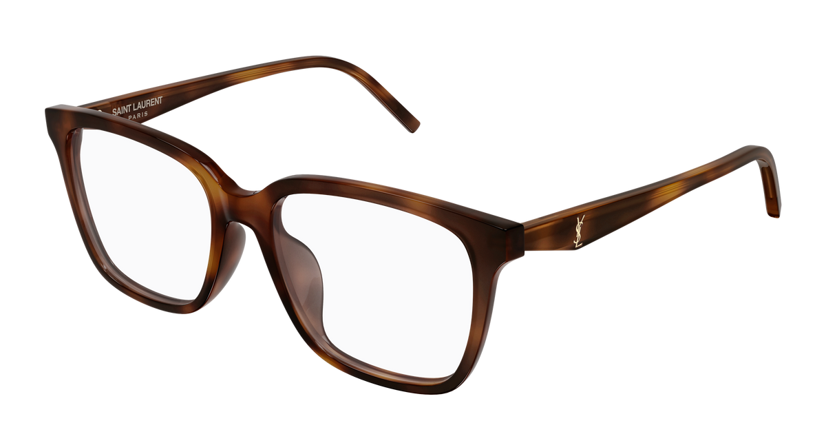 Saint Laurent Monogram SL M191/F Havane 003 vue trois-quarts - Les Lunettes de Pauline
