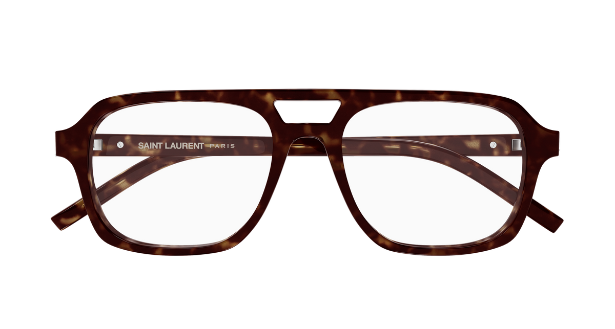 Saint Laurent Monogram SL M179 Havane 002 de face - Les Lunettes de Pauline