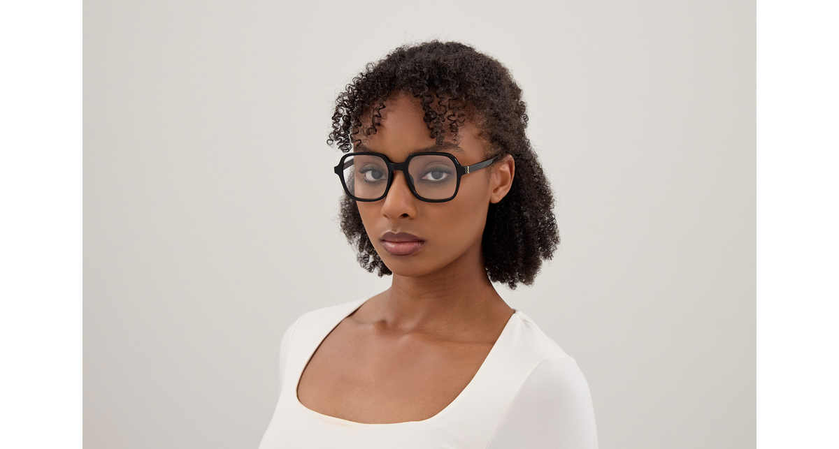 Saint Laurent Monogram SL M190 Noir 001 portée - Les Lunettes de Pauline