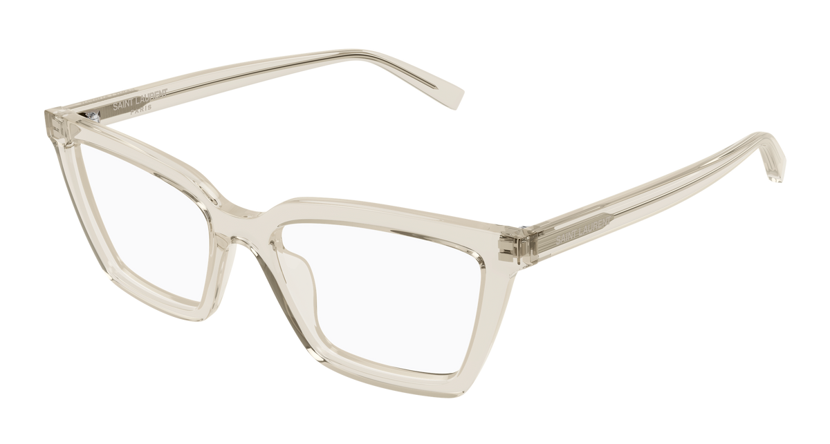Saint Laurent SL Logo SL 912 Beige 004 vue trois-quarts - Les Lunettes de Pauline