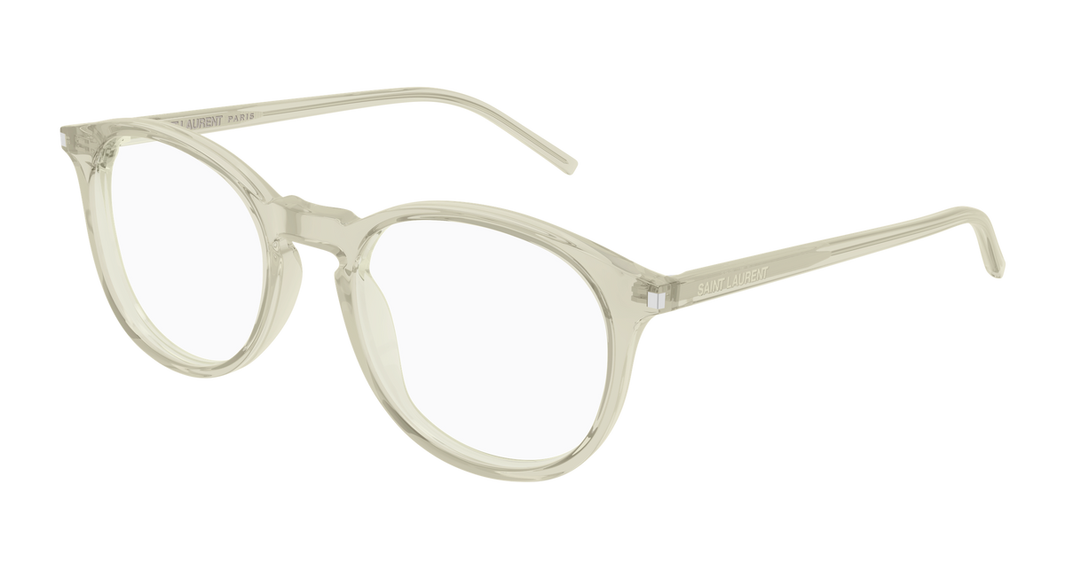 Saint Laurent Corner Angle SL 106 Vert 028 vue trois-quarts - Les Lunettes de Pauline