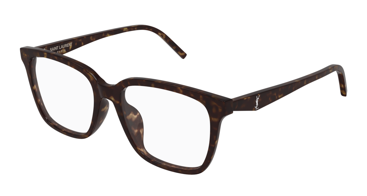 Saint Laurent Monogram SL M191/F Havane 002 vue trois-quarts - Les Lunettes de Pauline