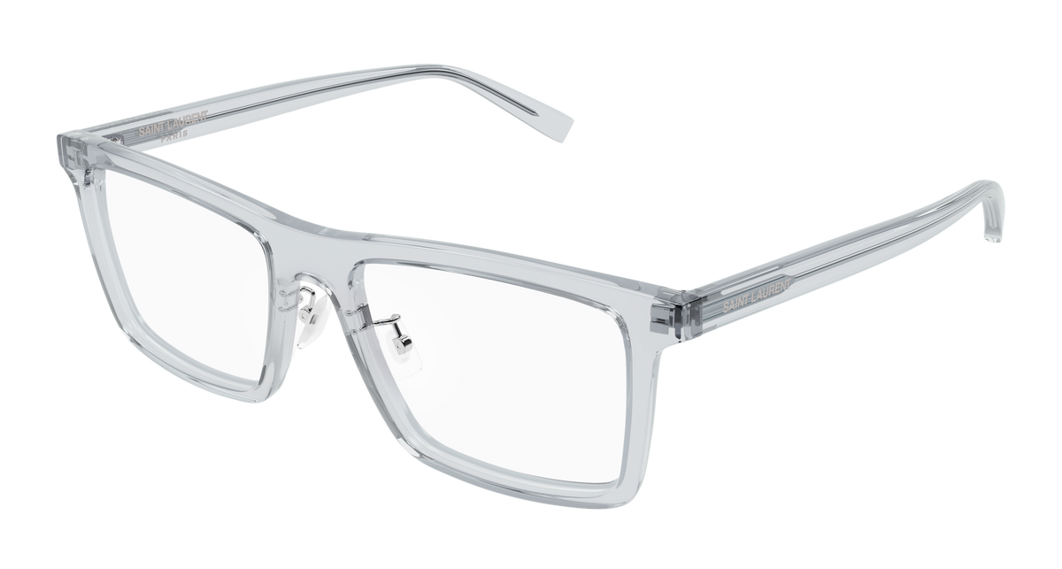Saint Laurent SL Logo SL 906/F Gris 003 vue trois-quarts - Les Lunettes de Pauline