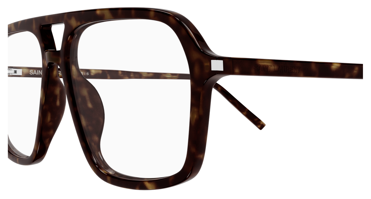 Saint Laurent Corner Angle SL 960 Havane 005 vue de profil - Les Lunettes de Pauline