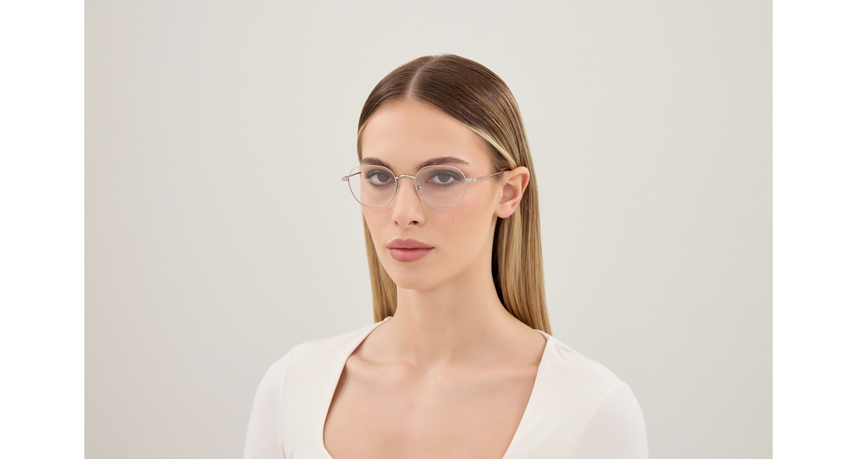 Saint Laurent SL Logo SL 953 OPT Argent 002 portée - Les Lunettes de Pauline