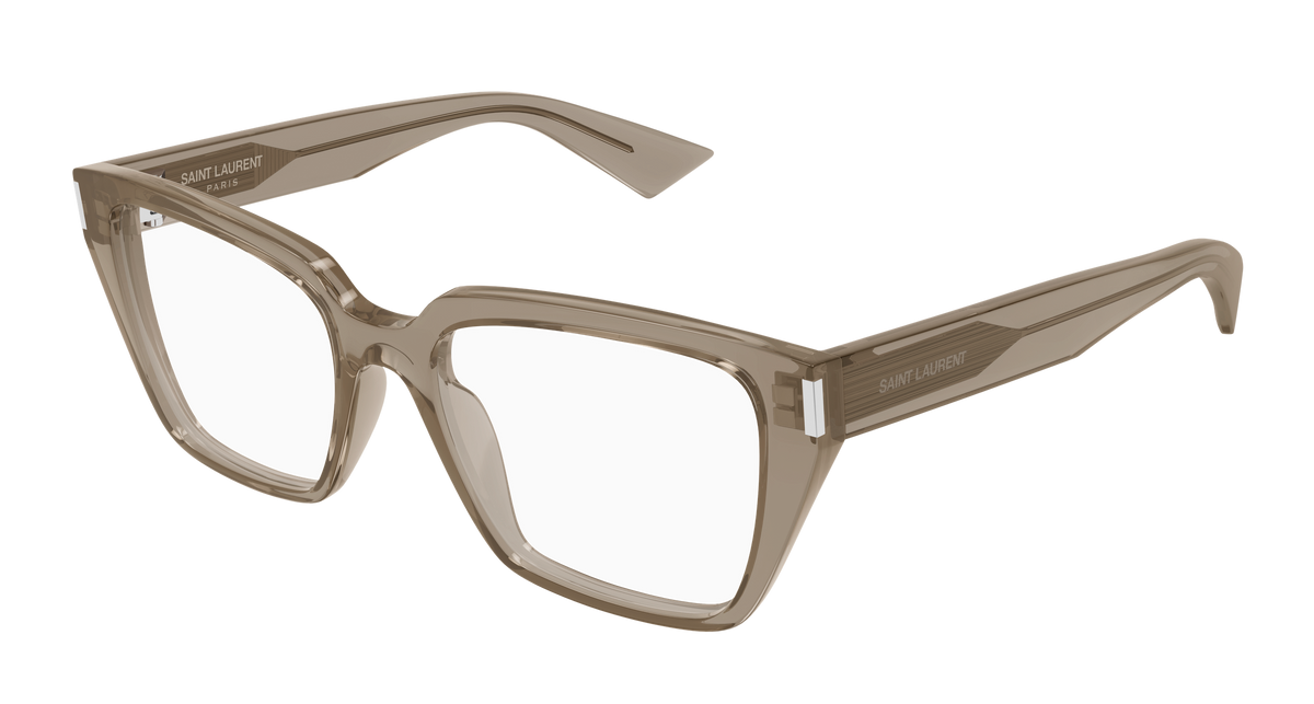 Saint Laurent Corner Angle SL 930 Brun 003 vue trois-quarts - Les Lunettes de Pauline