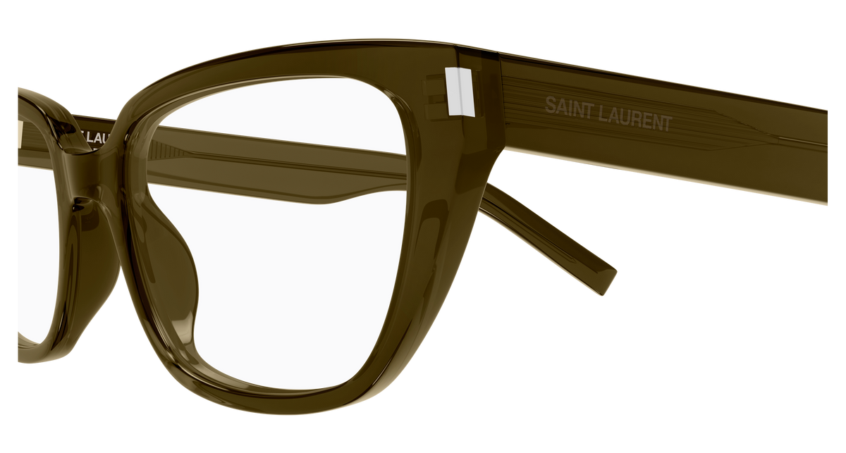 Saint Laurent Corner Angle SL 896 Brun 006 vue de profil - Les Lunettes de Pauline