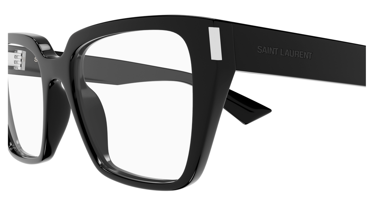 Saint Laurent Corner Angle SL 930 Noir 001 vue de profil - Les Lunettes de Pauline