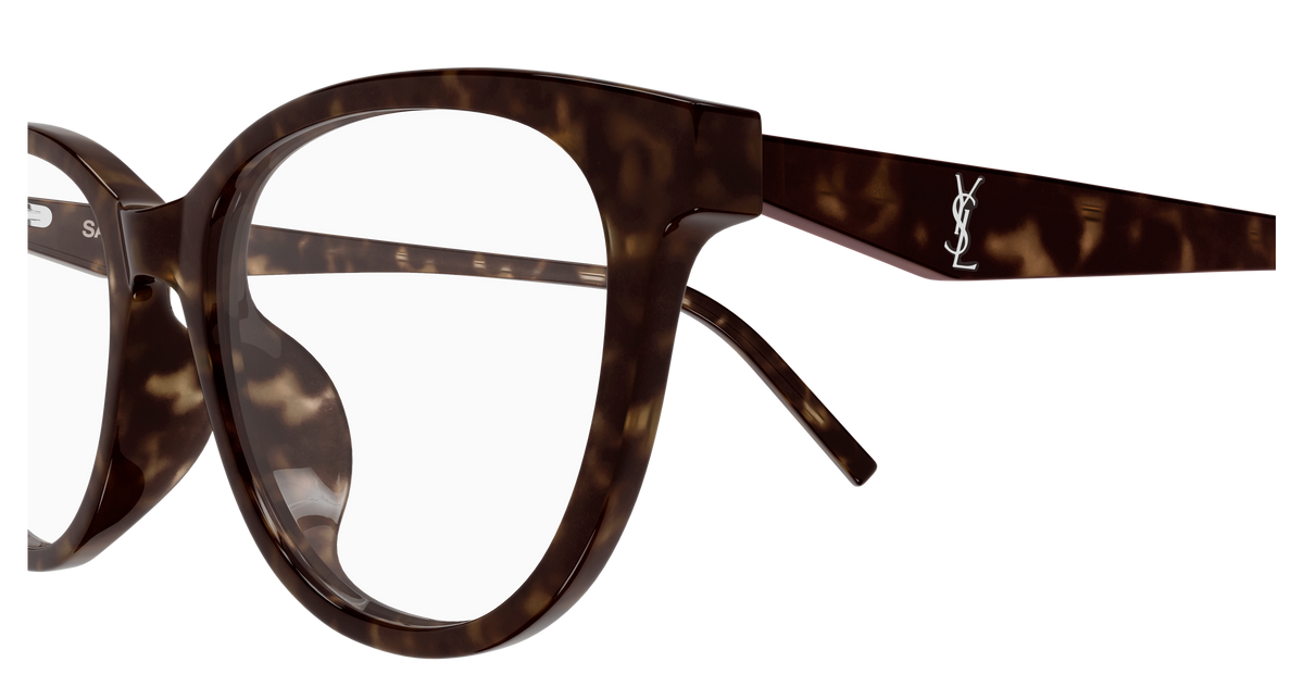Saint Laurent Monogram SL M188/F Havane 002 vue de profil - Les Lunettes de Pauline